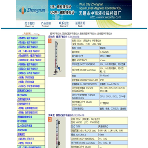 磁浮子液位计_顶装式侧装式远传磁性浮子液位计_无锡市中南液位磁控器厂
