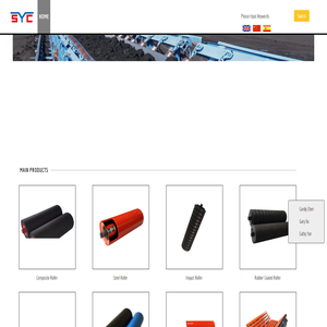 Conveyor roller, Composite roller,HDPE roller,steel roller,Conveyor idler,belt conveyor components,China leading manufacturer of conveyor roller