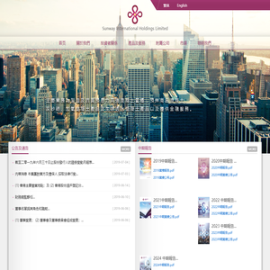 Sunway International Holdings Limited Sunway International Holdings Limited