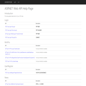 ASP.NET Web API Help Page