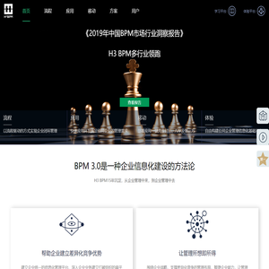 H3 BPM以流程为中心的低代码平台，流程驱动，管理随需而变
