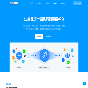 抖动外链系统-生成链接一键跳转到微信/QQ