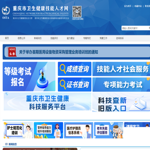 重庆市卫生健康技能人才网