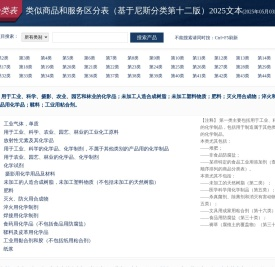 商标分类2025版-商标分类表、基于尼斯商标分类、第十二版商标分类2025版